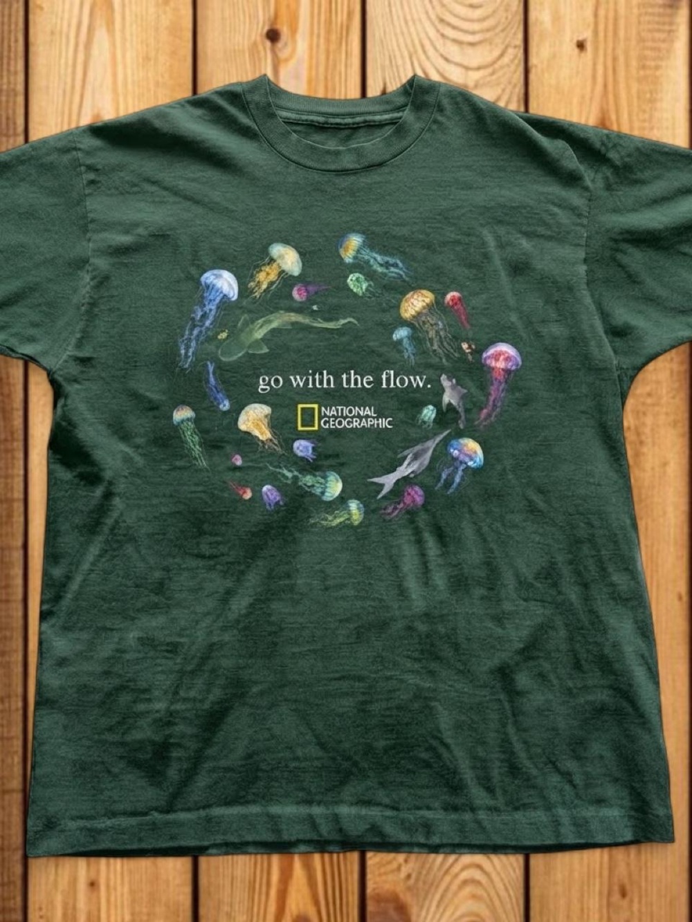T-shirt with aquatic design